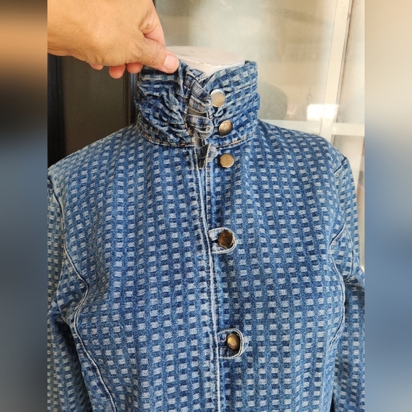 VERY RARE VINTAGE 70’s WESTERN JEAN DRESS - Picture 15 of 16